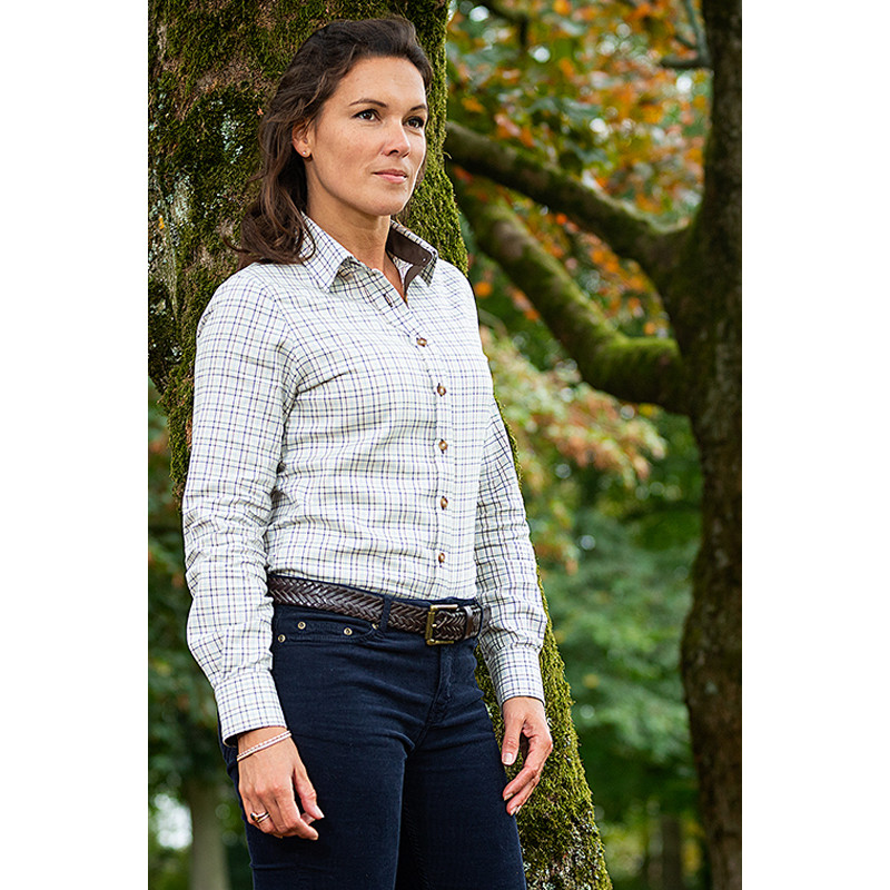 Chemise à carreaux Nina femme Baleno