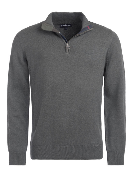 Pull col zippé Pima Barbour