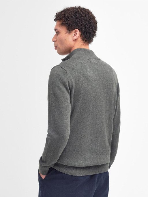 Pull col zippé Pima Barbour