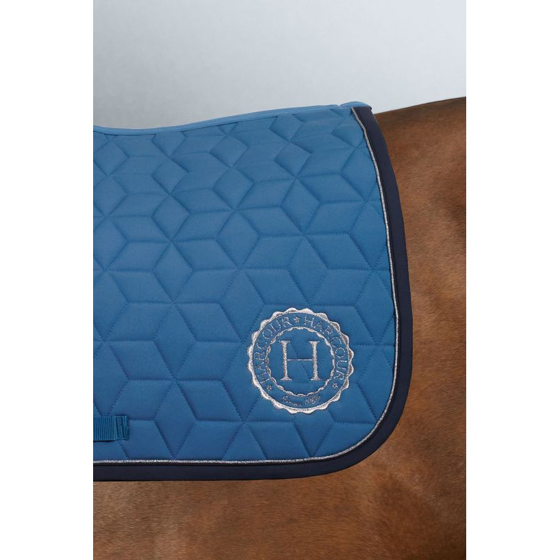 Tapis de selle équitation EASY bleu ciel - taille poney shetland | Fouganza