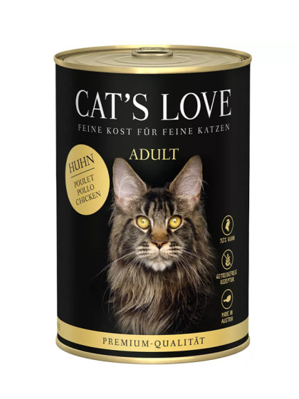 Pâtée pour chat adulte Poulet pur 400g Cat's Love