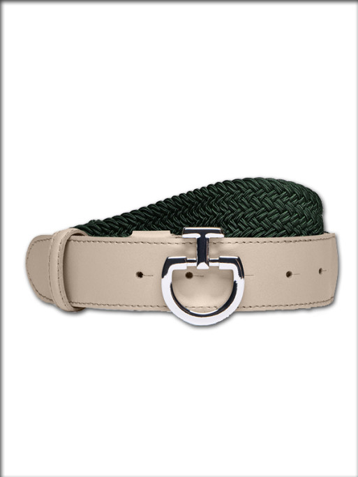 Ceinture élastique tressée chrome hiver 2024 Cavalleria Toscana
