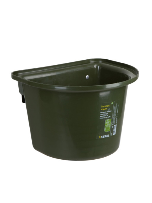 Seau-mangeoire de porte avec crochet 12L Kerbl