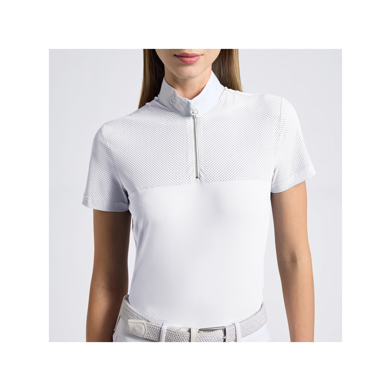 Polo de concours Perforated Jersey Inserts SS25 Cavalleria