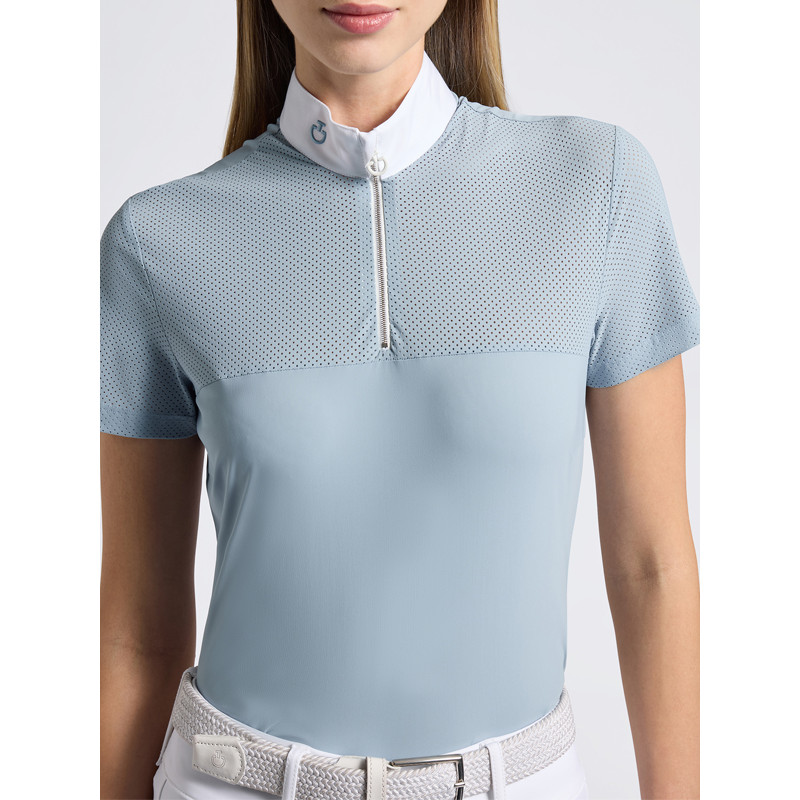 Polo de concours Perforated Jersey Inserts SS25 Cavalleria