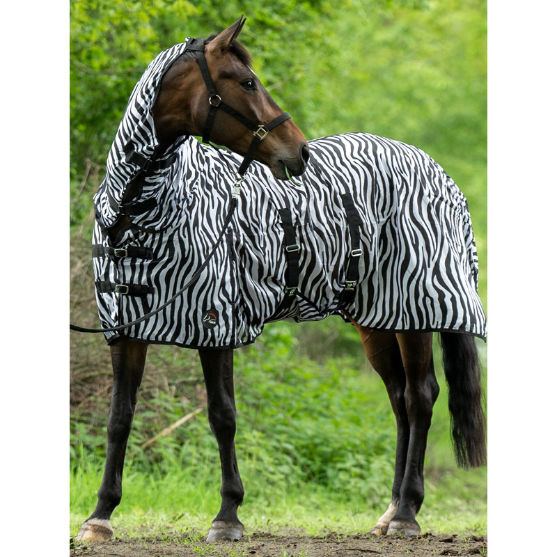 Couverture anti-mouches avec couvre-cou Zebra HKM
