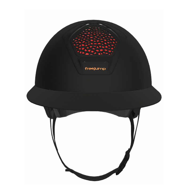 Casque Voronoï sans protection temporale black mat visière longue Freejump (vendu sans la mousse)