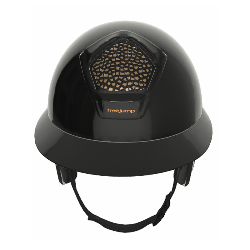 Casque Voronoï full protection black glossy visière longue Freejump (vendu sans la mousse)