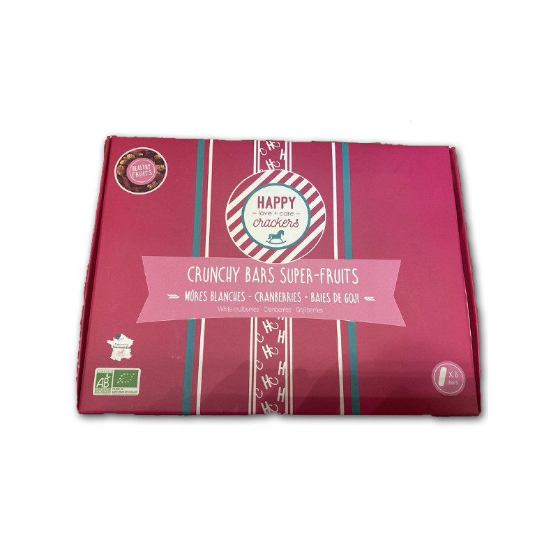 Crunchy Bars Mix Super Fruits Happy Crackers