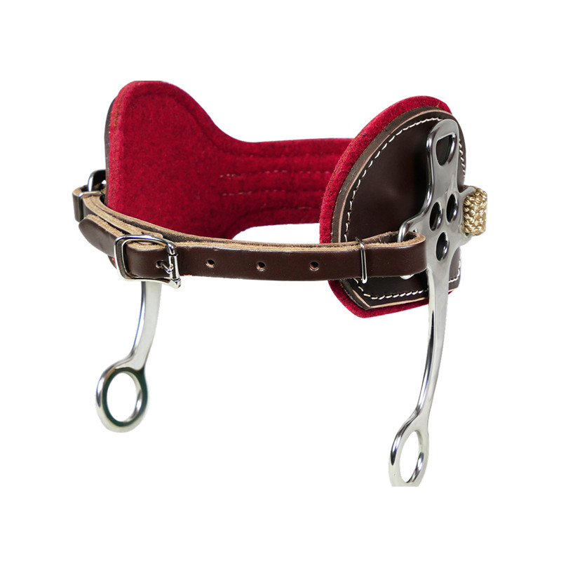 Hackamore en cuir et feutre de laine Ronzon Legend
