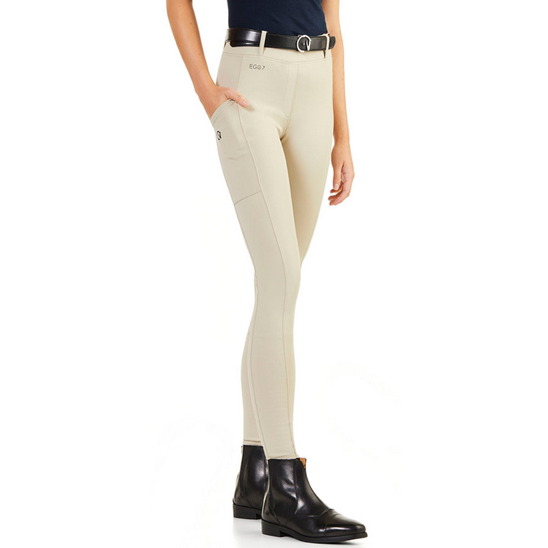 Legging equitation knee grip