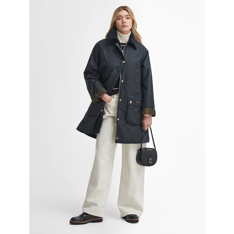 Veste longue cirée Beadnell femme Barbour