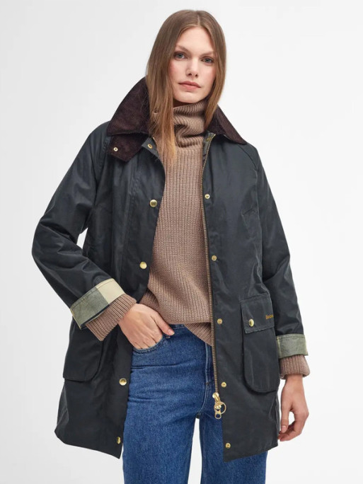 Veste longue cirée Beadnell femme Barbour Veste longue cirée Beadnell femme Barbour