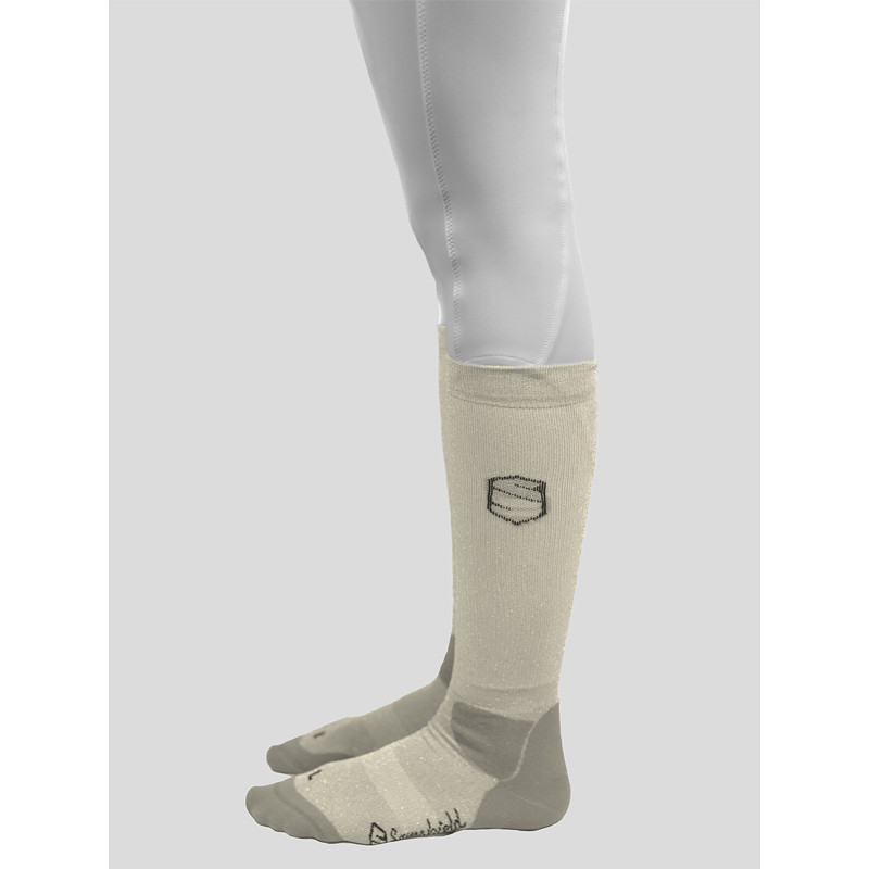 Chaussettes équestres SAMSHIELD Balzane Fleur – Nuit Sans Lune – Taille Unique – Femme – Neuf