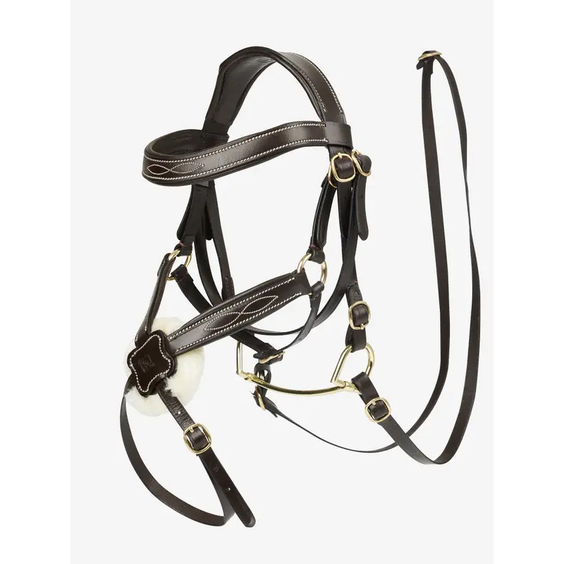 Bridon muserolle croisée Hobby Horse LeMieux