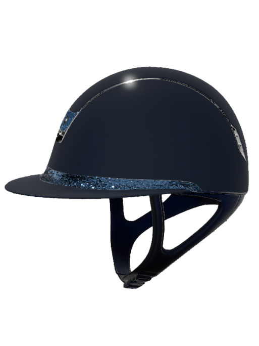 Casque Miss Shield Shadowmatt 2.0 Crystal Fabric Blue (Mousse obligatoire vendue séparément) Casque Miss Shield Shadowmatt 2.0 Crystal Fabric Blue (Mousse obligatoire vendue séparément)