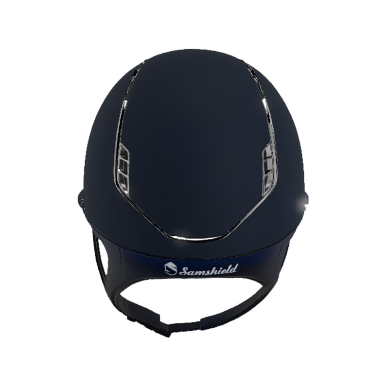 Casque Miss Shield Shadowmatt 2.0 Crystal Fabric Blue (Mousse obligatoire vendue séparément)