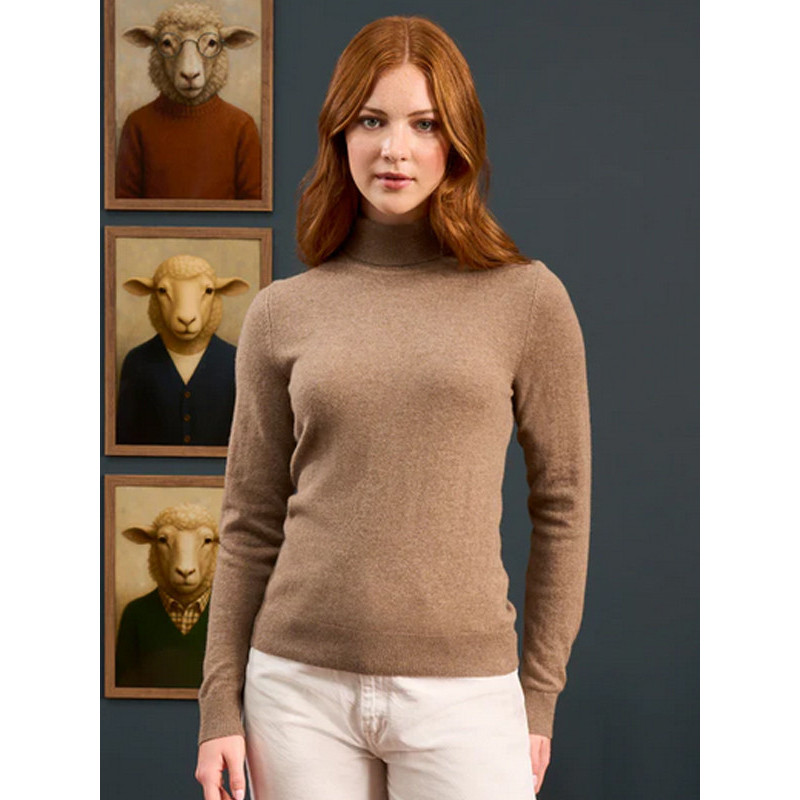 Pull col roulé Clara femme Alan Paine