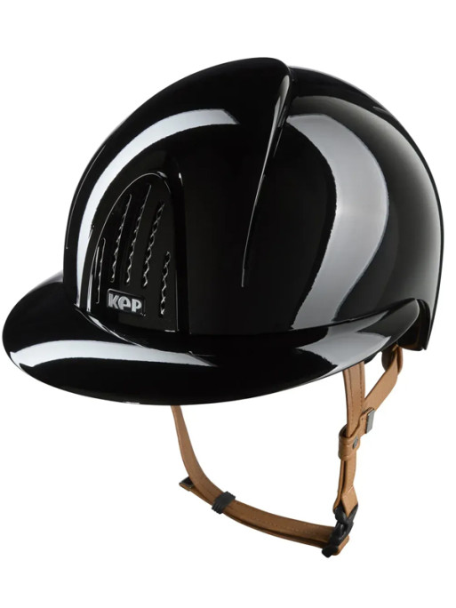 Casque Smart Nova Polish visière Polo jugulaire Beige KEP (Mousse obligatoire vendue séparément)