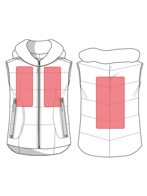 Gilet chauffant Canada Style HKM