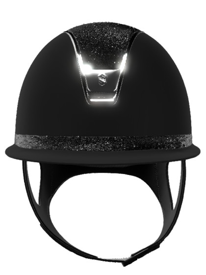 Casque Miss Shield Shadowmatt 2.0 Crystal Fabric Liseré Chrome 