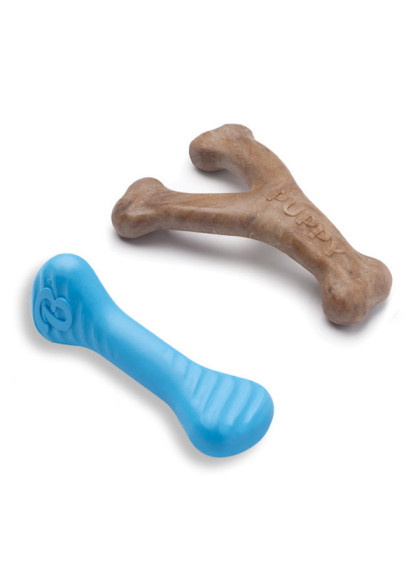 Jouets à mâcher x2 Wishbone Bacon chiot Benebone