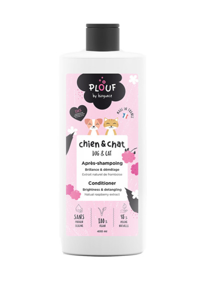 Après-shampoing Plouf chien & chat 400ml Biogance
