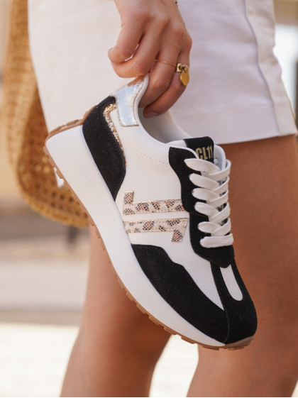 Chaussures CL99 logo léopard femme CL11 Sneakers