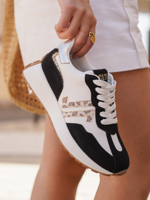 Chaussures CL99 logo léopard femme CL11 Sneakers