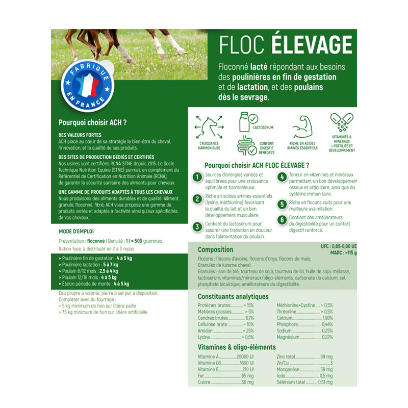 Floc Elevage mash 20kg ACH