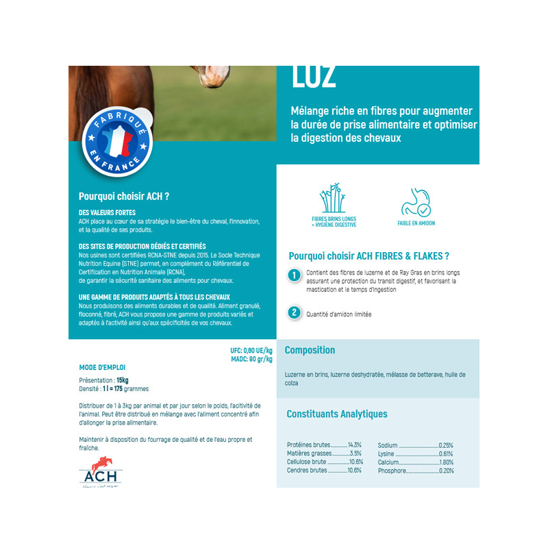Luzerne brins longs Luz 15kg ACH