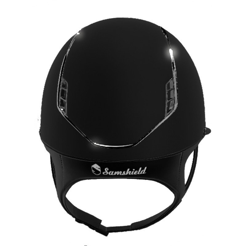 Casque Miss Shield Shadowmatt 2.0 Crystal Fabric Black Swarovski Samshield (vendu sans la mousse)