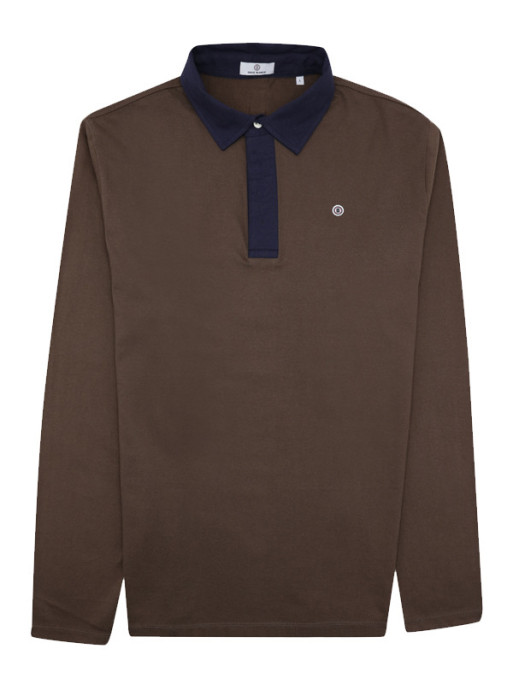 Polo manches longues Bicolore Serge Blanco