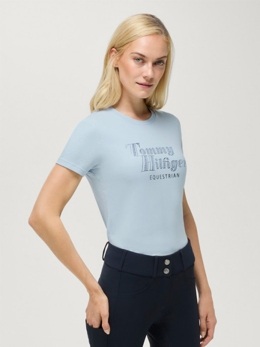 T-shirt Malibu Rhinestone SS26 Tommy Hilfiger Equestrian