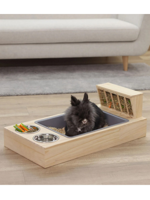 Poste d'alimentation avec boite à creuser Kerbl