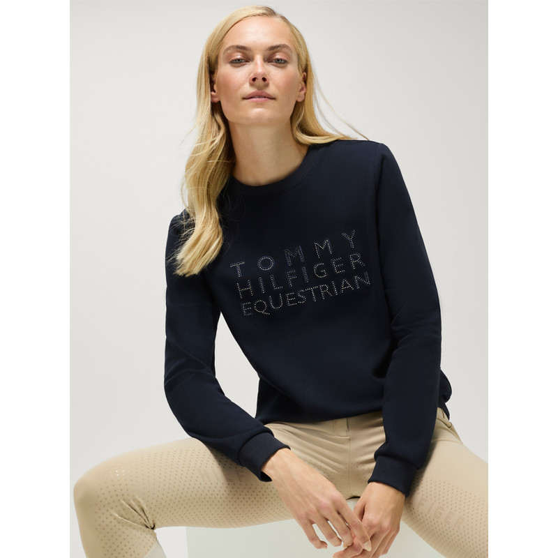 Sweat Belair Rhinestone SS26 Tommy Hilfiger Equestrian