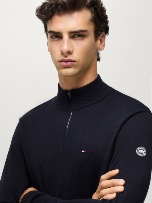 Pull zippé Irvine 1/4 SS26 homme Tommy Hilfiger Equestrian