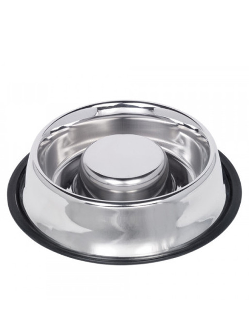 Gamelle anti-glouton inox antidérapante Nobby