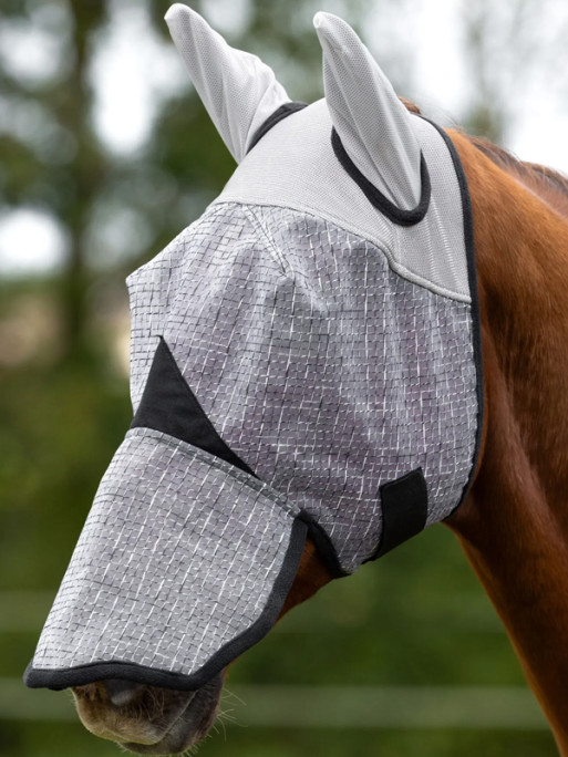 Masque anti-mouches avec protection des oreilles et naseaux Covalliero