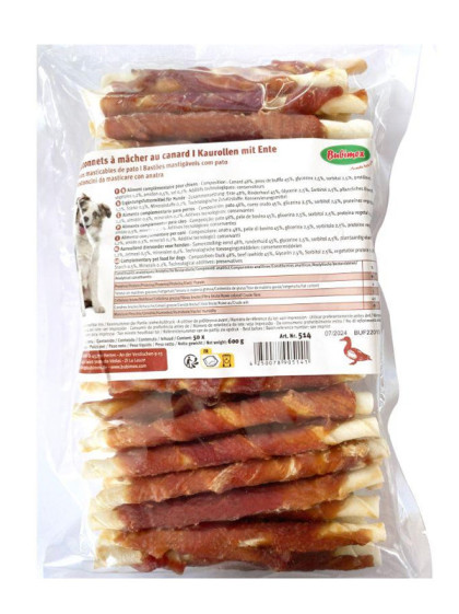 Bâtonnet à mâcher peau de buffle/canard 12.5cm vrac