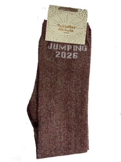 Chaussettes d'équitation pailletées ''Jumping 2026'' Paillettes Attitude
