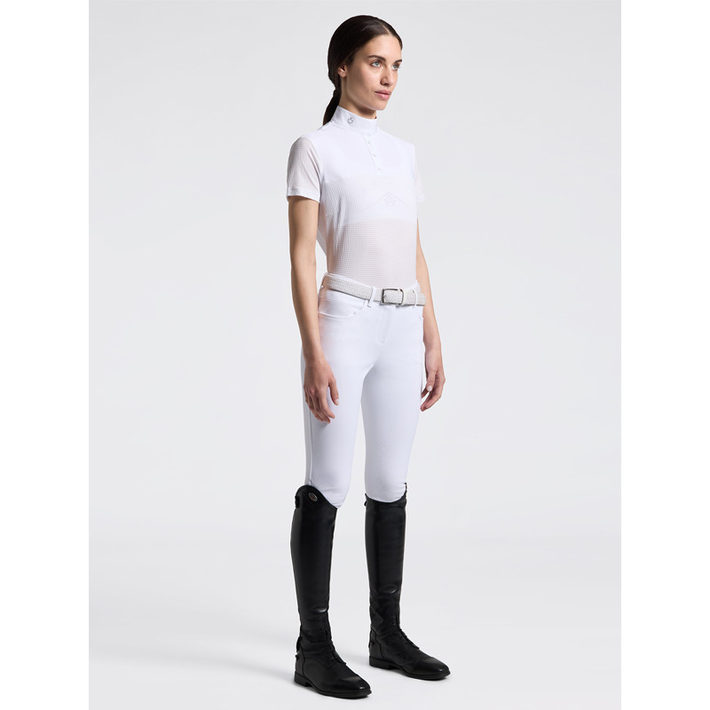 Polo de concours manches courtes Stripe Jersey SS26 Cavalleria Toscana