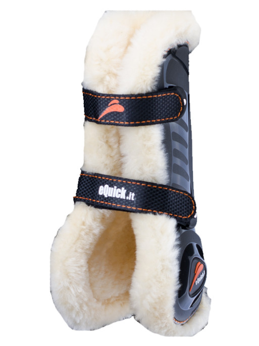 Guêtres eShock velcro fluffy Equick