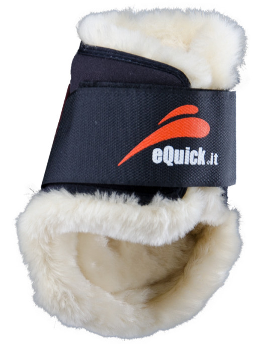 Protège-boulets eShock velcro fluffy Equick