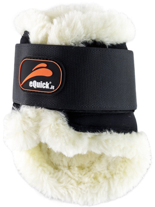 Protège-boulets eAirshock velcro fluffy Equick