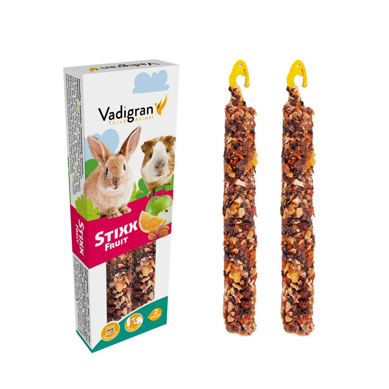 Sticks aux fruits Stixx lapin/cobaye Vadigran