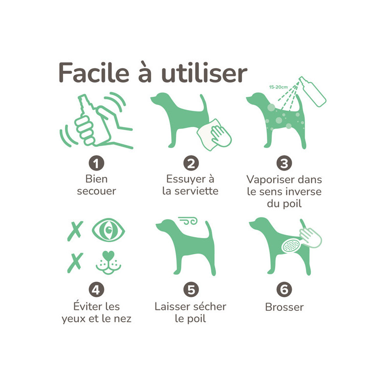 Spray chien mouillé 250ml Beaphar