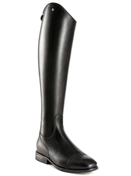 Bottes S9601 cuir lisse sans lacets noir De Niro