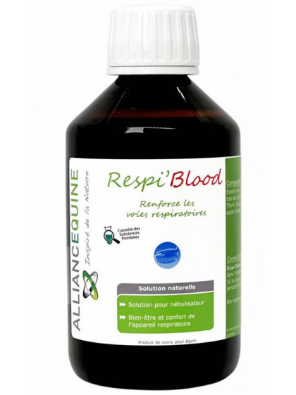 Solution pour inhalateur Respi'Blood 250ml Alliance Equine
