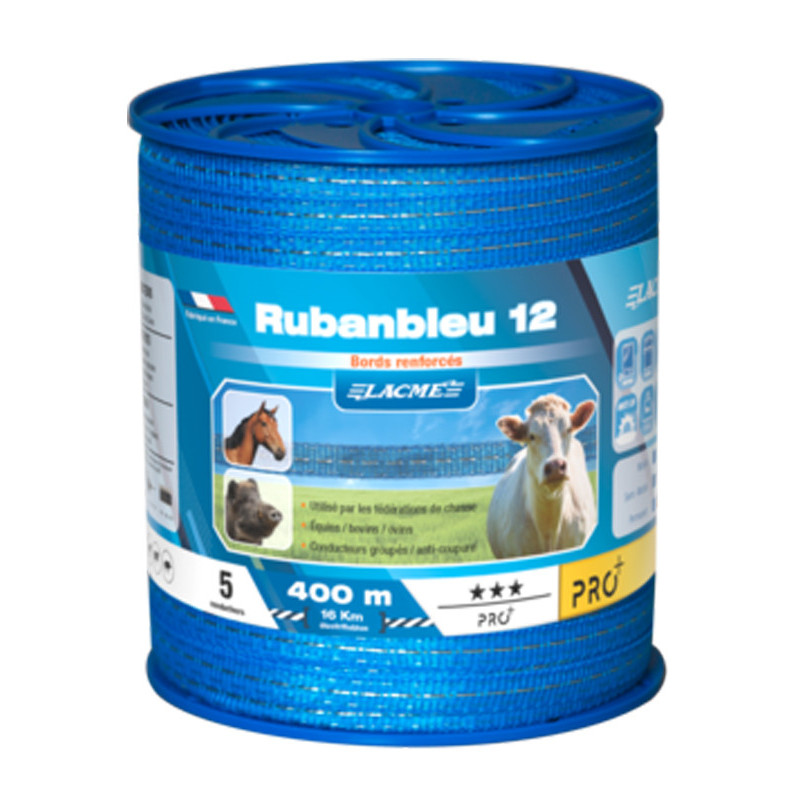 Ruban Bleu 12mm 400m Lacmé